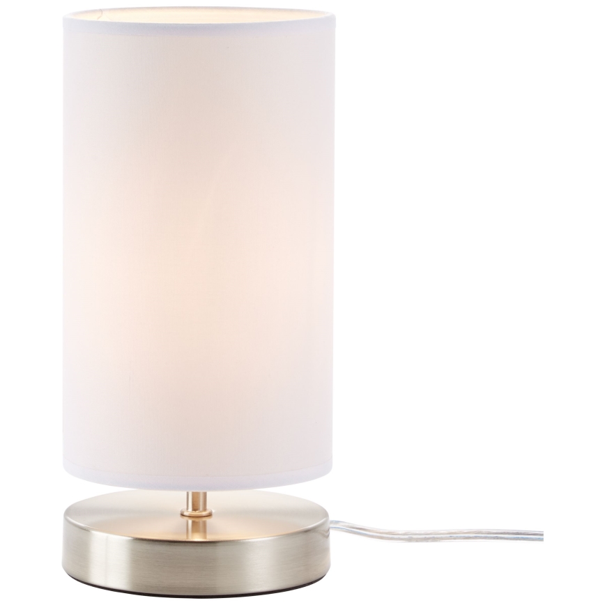 Brilliant - Lámpara de sobremesa CLARIE 1xE14/40W/230V cromo mate/blanco