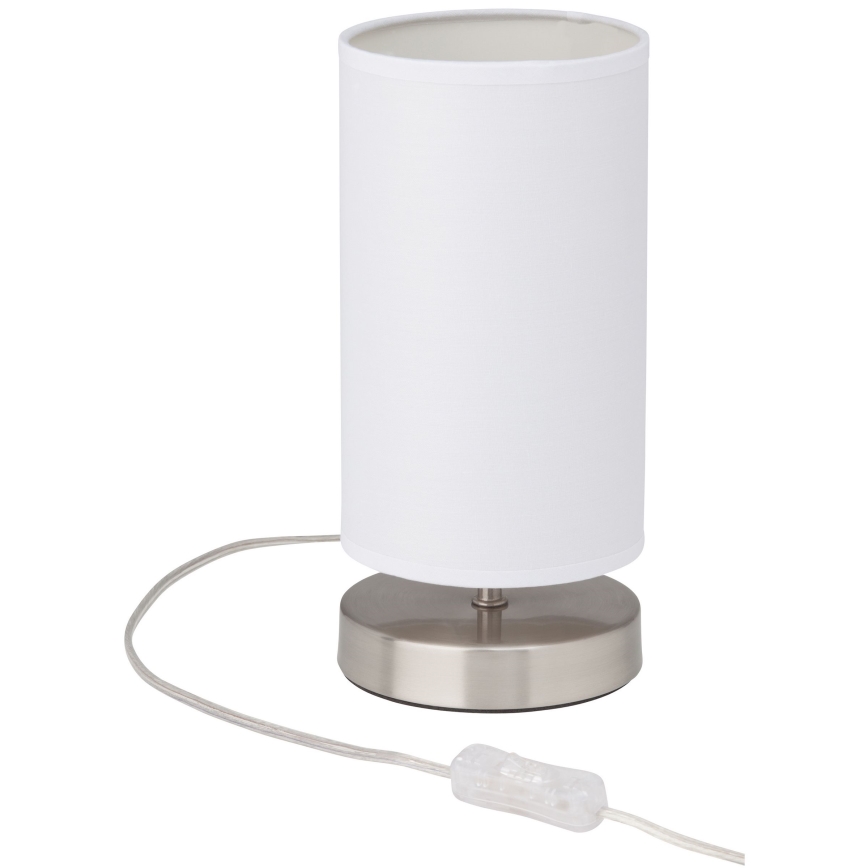 Brilliant - Lámpara de sobremesa CLARIE 1xE14/40W/230V cromo mate/blanco