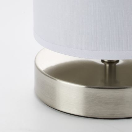 Brilliant - Lámpara de sobremesa CLARIE 1xE14/40W/230V cromo mate/blanco