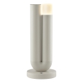 Brilliant - Lámpara de sobremesa exterior LED recargable, táctil y regulable SAYU LED/2,5W/5V 2700K 2600 mAh IP44 gris