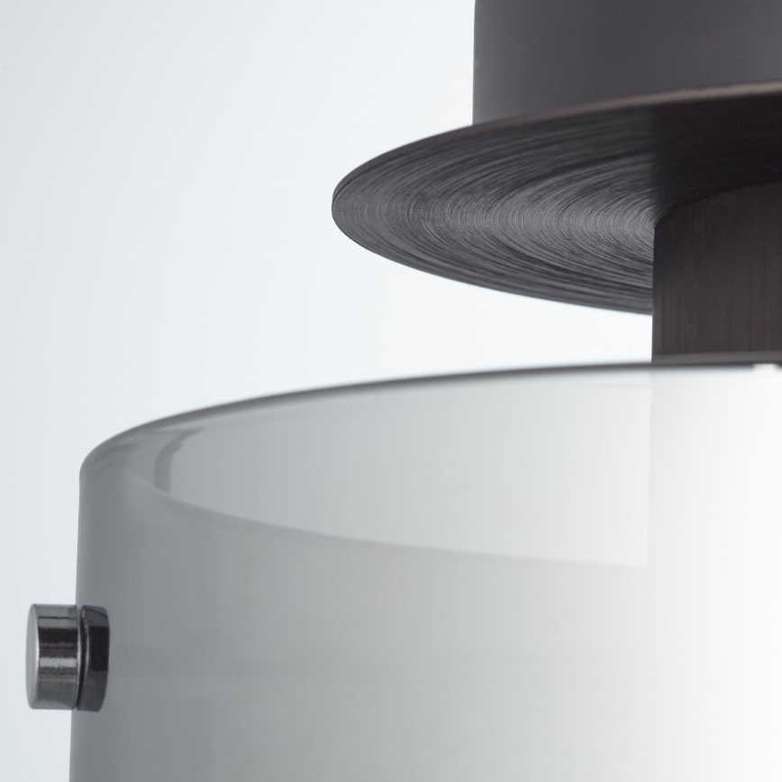 Brilliant - Lámpara de techo BETH 1xE27/60W/230V Ø 20 cm negro/ahumado