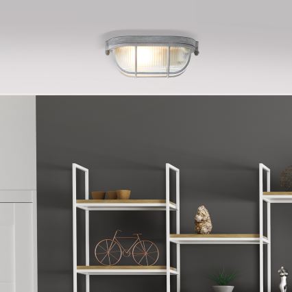 Brilliant - Lámpara de techo BOBBI 1xE27/40W/230V gris