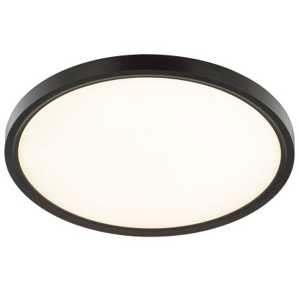 Brilliant - Plafón LED de techo GALO con sensor de movimiento y sensor crepuscular LED/26W/230V, diámetro 40 cm, negro
