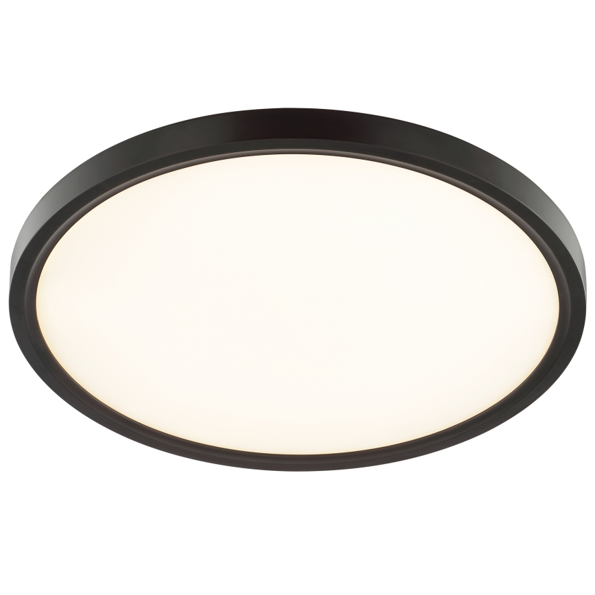 Brilliant - Plafón LED de techo GALO con sensor de movimiento y sensor crepuscular LED/26W/230V, diámetro 40 cm, negro