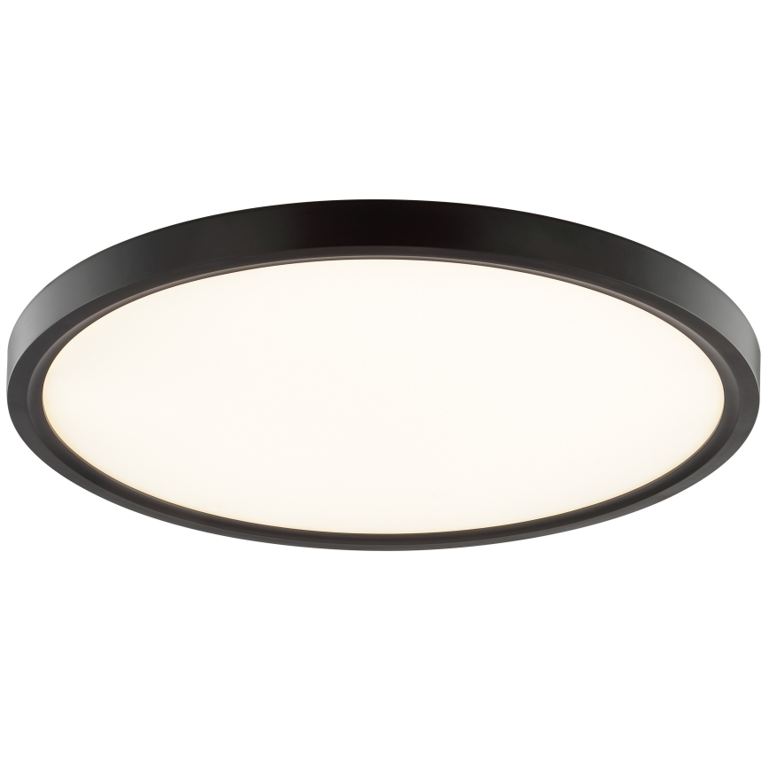 Brilliant - Plafón LED de techo GALO con sensor de movimiento y sensor crepuscular LED/26W/230V, diámetro 40 cm, negro