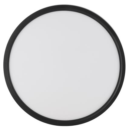 Brilliant - Plafón LED de techo GALO con sensor de movimiento y sensor crepuscular LED/26W/230V, diámetro 40 cm, negro