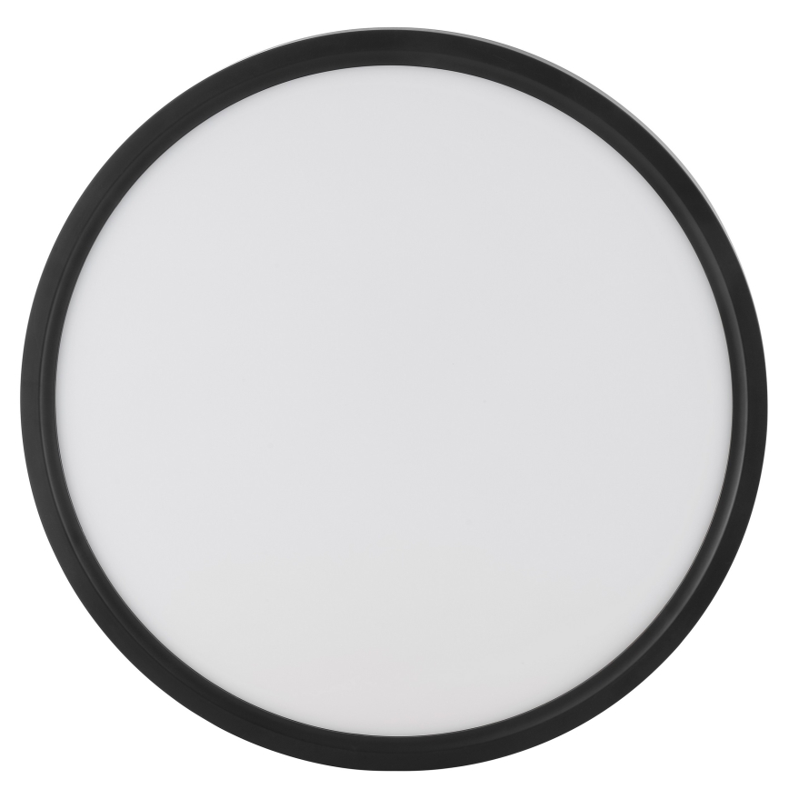 Brilliant - Plafón LED de techo GALO con sensor de movimiento y sensor crepuscular LED/26W/230V, diámetro 40 cm, negro