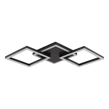 Brilliant - Lámpara de techo LED JORVIC LED/21W/230V 28x61,5 cm negra