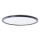 Brilliant - Lámpara de techo LED MILTON LED/18W/230V, diámetro 29,3 cm, negra