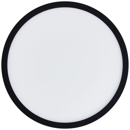Brilliant - Lámpara de techo LED MILTON LED/18W/230V, diámetro 29,3 cm, negra