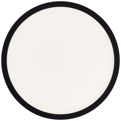 Brilliant - Lámpara de techo LED MILTON LED/18W/230V, diámetro 29,3 cm, negra