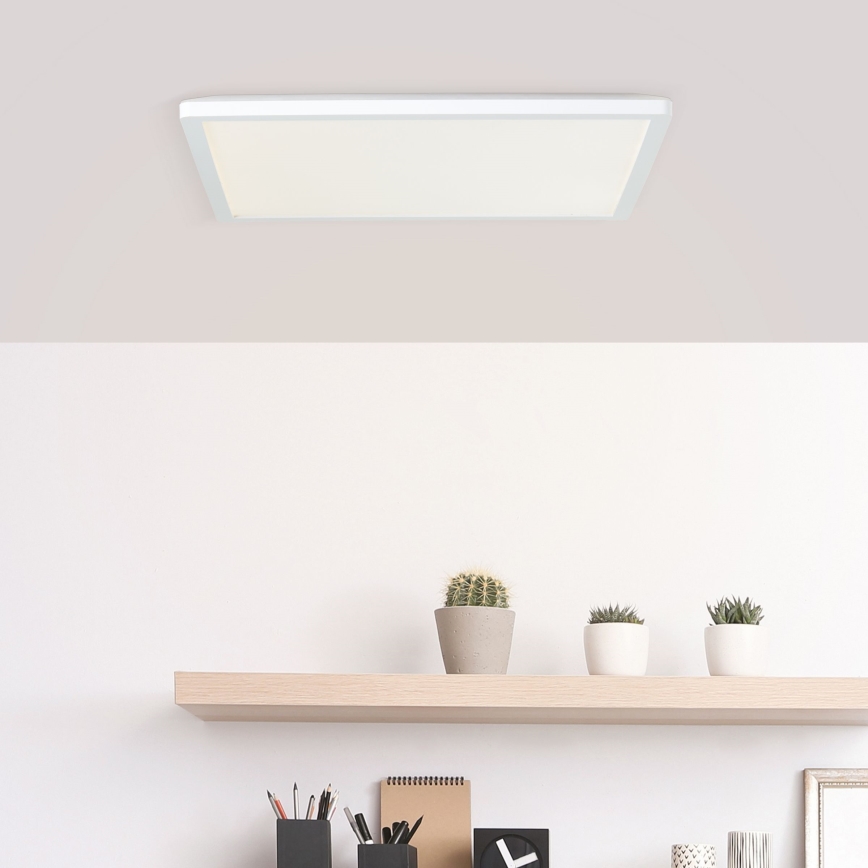 Brilliant - Lámpara de techo LED MILTON LED/24W/230V 42x42 cm blanco