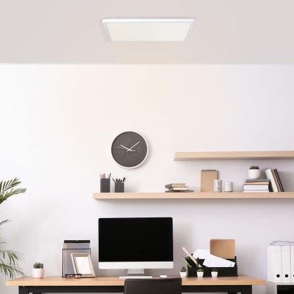 Brilliant - Lámpara de techo LED MILTON LED/24W/230V 42x42 cm blanco