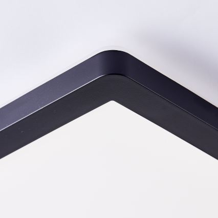 Brilliant - Lámpara de techo LED MILTON LED/24W/230V 42x42 cm negra