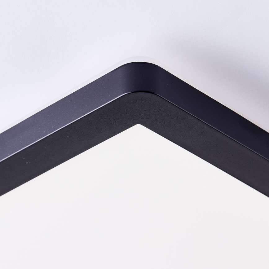 Brilliant - Lámpara de techo LED MILTON LED/24W/230V 42x42 cm negra