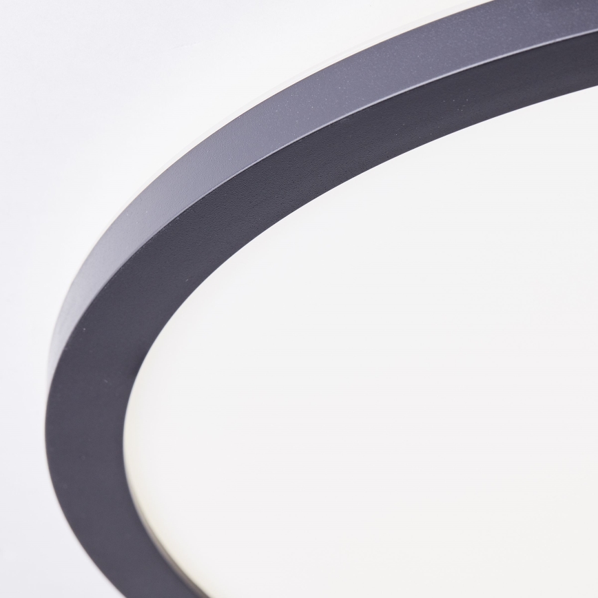 Brilliant - Lámpara de techo LED MILTON LED/24W/230V Ø 42 cm negra