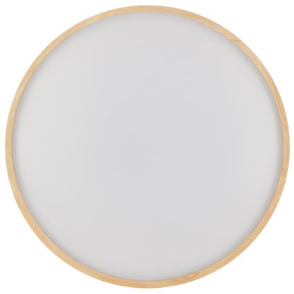 Brilliant - Lámpara de techo LED regulable ALSON LED/17W/230V 3000-6500K, diámetro 49,5 cm, madera de caucho + mando a distancia