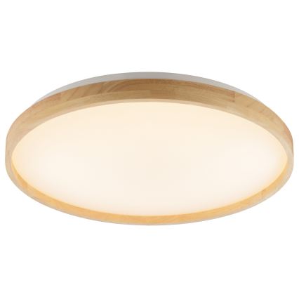 Brilliant - Lámpara de techo LED regulable ALSON LED/21W/230V 3000-6500K Ø 49,5 cm madera de caucho + mando a distancia