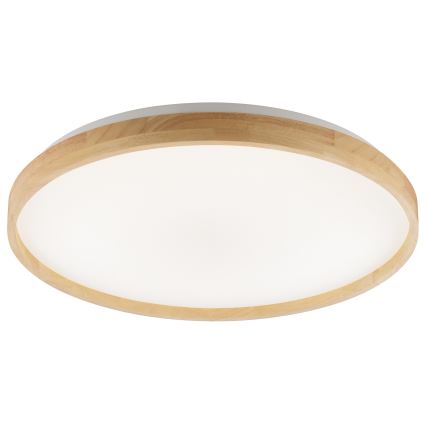 Brilliant - Lámpara de techo LED regulable ALSON LED/21W/230V 3000-6500K Ø 49,5 cm madera de caucho + mando a distancia