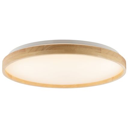Brilliant - Lámpara de techo LED regulable ALSON LED/21W/230V 3000-6500K Ø 49,5 cm madera de caucho + mando a distancia