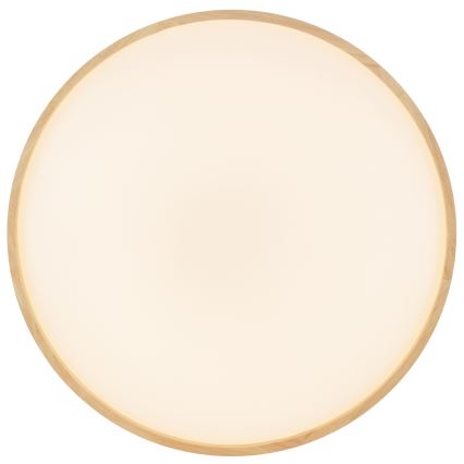 Brilliant - Lámpara de techo LED regulable ALSON LED/21W/230V 3000-6500K Ø 49,5 cm madera de caucho + mando a distancia