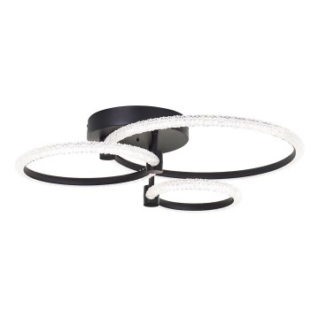 Brilliant - Lámpara de techo LED regulable AYDIN LED/34W/230V 3000-6500K negra + control remoto