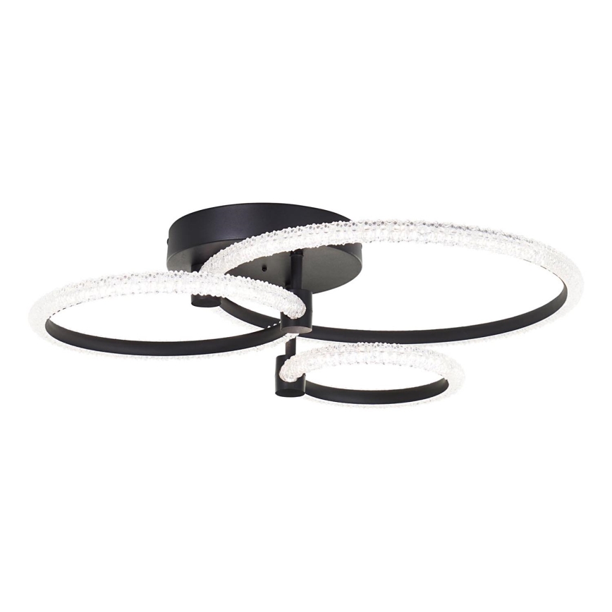 Brilliant - Lámpara de techo LED regulable AYDIN LED/34W/230V 3000-6500K negra + control remoto