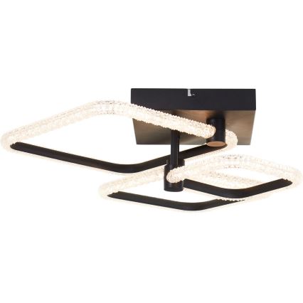 Brilliant - Lámpara de techo LED regulable AYDIN LED/30W/230V 3000-6500K negra + control remoto