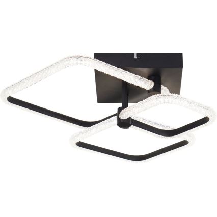 Brilliant - Lámpara de techo LED regulable AYDIN LED/30W/230V 3000-6500K negra + control remoto