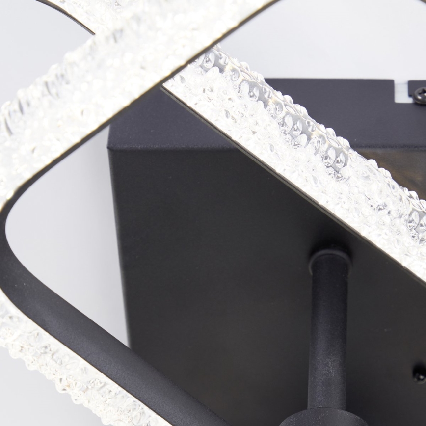 Brilliant - Lámpara de techo LED regulable AYDIN LED/30W/230V 3000-6500K negra + control remoto