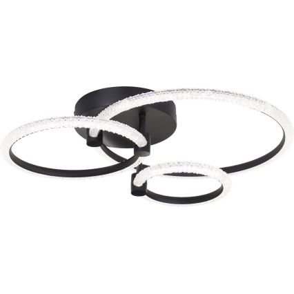 Brilliant - Lámpara de techo LED regulable AYDIN LED/34W/230V 3000-6500K negra + control remoto