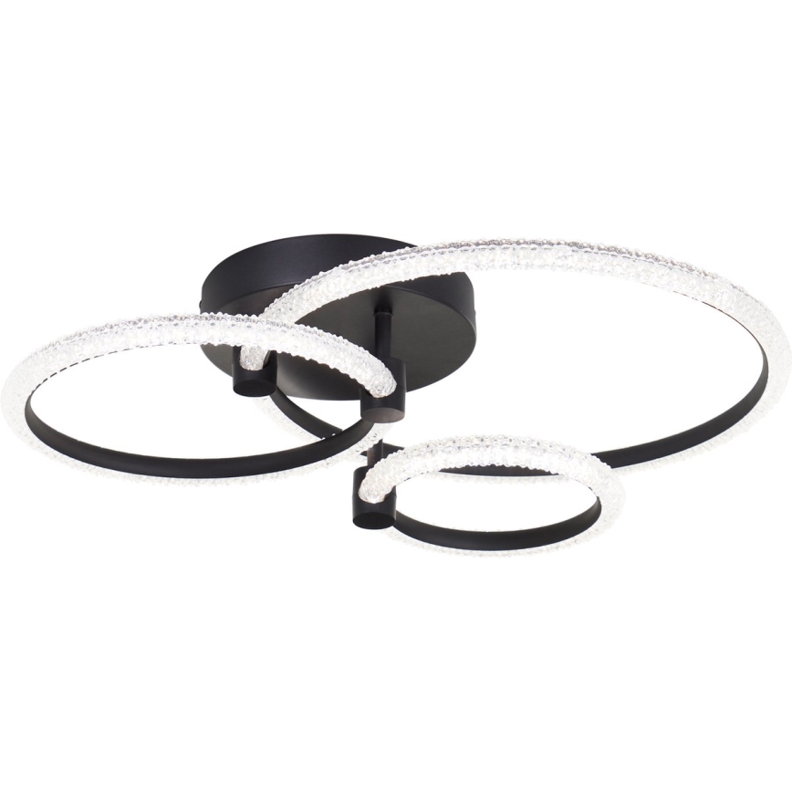 Brilliant - Lámpara de techo LED regulable AYDIN LED/34W/230V 3000-6500K negra + control remoto