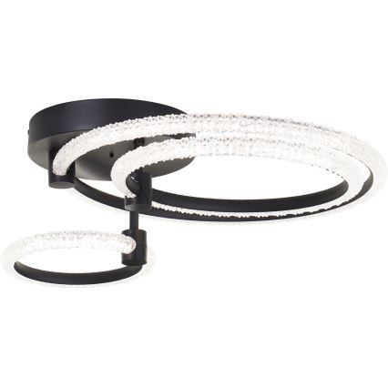 Brilliant - Lámpara de techo LED regulable AYDIN LED/34W/230V 3000-6500K negra + control remoto