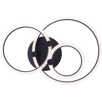 Brilliant - Lámpara de techo LED regulable AYDIN LED/34W/230V 3000-6500K negra + control remoto