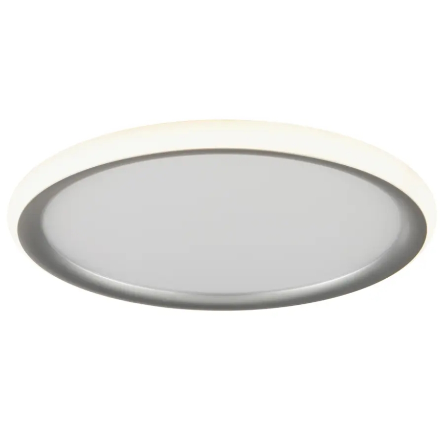 Brilliant - Lámpara de techo regulable CARLOZ LED/16W/230V Ø 30 cm blanco/gris