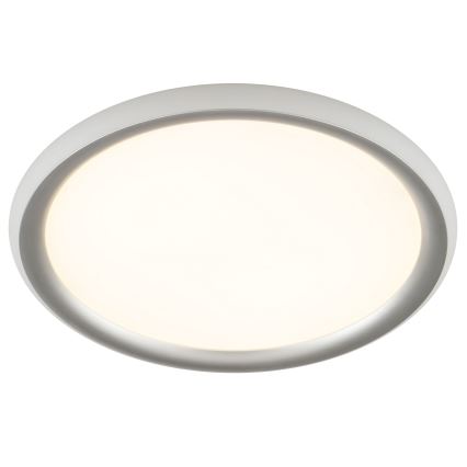 Brilliant - Lámpara de techo regulable CARLOZ LED/16W/230V Ø 30 cm blanco/gris