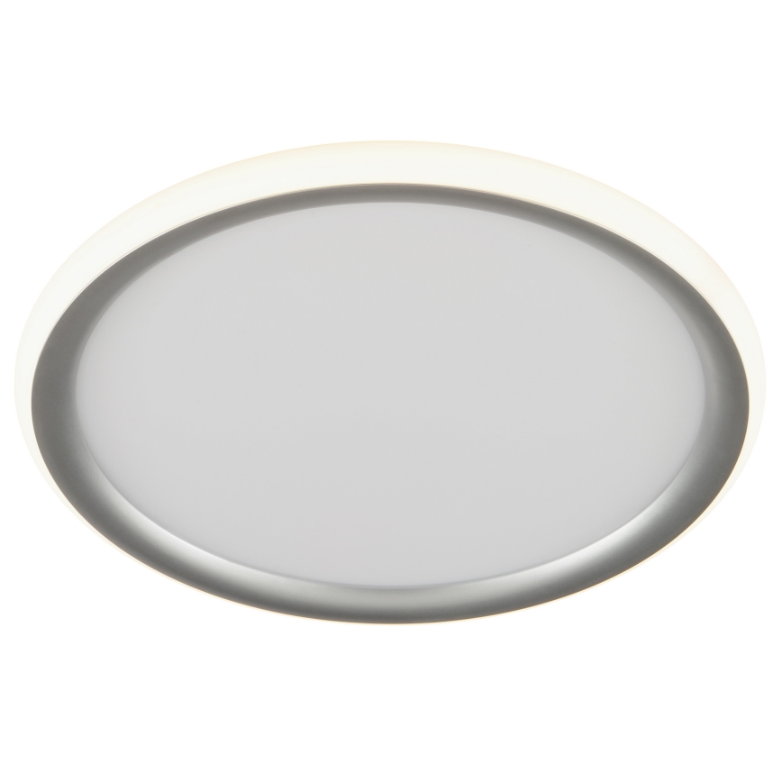 Brilliant - Lámpara de techo regulable CARLOZ LED/16W/230V Ø 30 cm blanco/gris