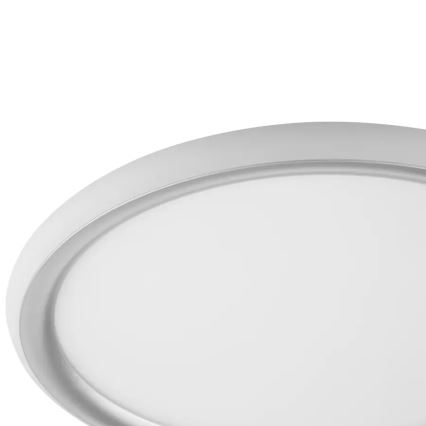 Brilliant - Lámpara de techo regulable CARLOZ LED/16W/230V Ø 30 cm blanco/gris