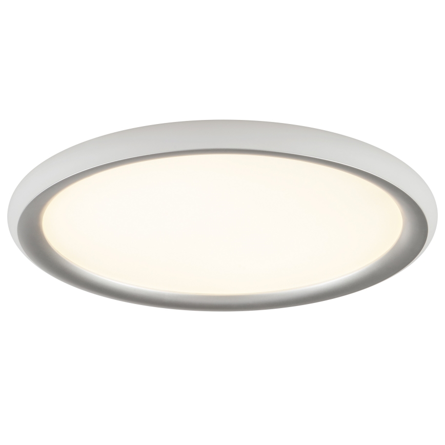Brilliant - Lámpara de techo regulable CARLOZ LED/16W/230V Ø 30 cm blanco/gris