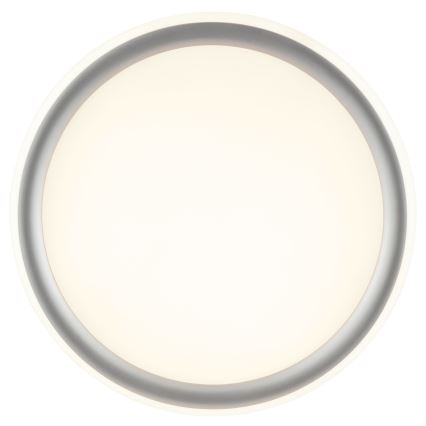 Brilliant - Lámpara de techo regulable CARLOZ LED/16W/230V Ø 30 cm blanco/gris