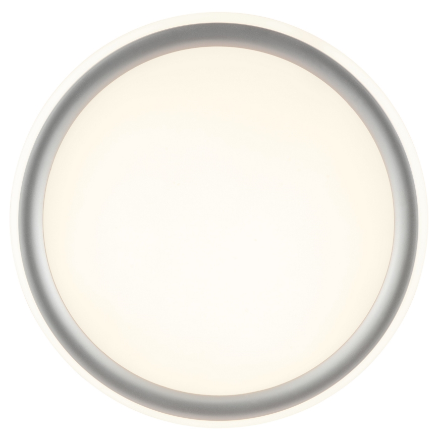 Brilliant - Lámpara de techo regulable CARLOZ LED/16W/230V Ø 30 cm blanco/gris