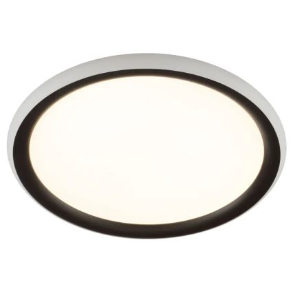 Brilliant - Lámpara de techo LED regulable CARLOZ LED/16W/230V, diámetro 30 cm, blanca/negra