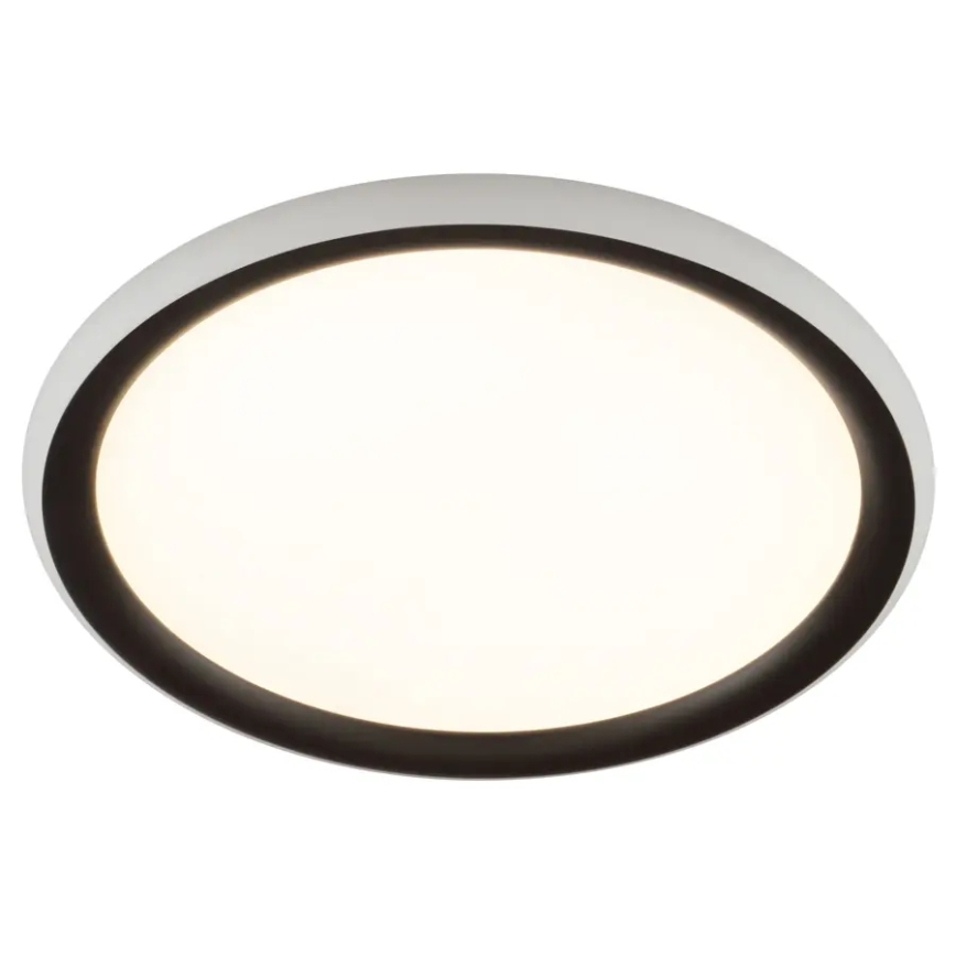Brilliant - Lámpara de techo LED regulable CARLOZ LED/16W/230V, diámetro 30 cm, blanca/negra