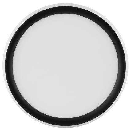 Brilliant - Lámpara de techo LED regulable CARLOZ LED/16W/230V, diámetro 30 cm, blanca/negra