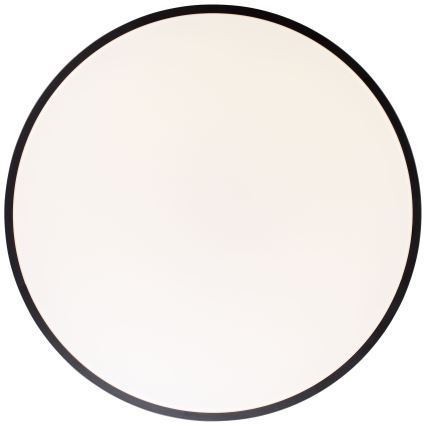Brilliant - Lámpara de techo LED regulable SLIMLINE LED/60W/230V 3000-6500K Ø 49 cm negra + mando a distancia