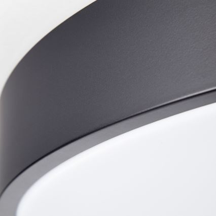 Brilliant - Lámpara de techo LED regulable SLIMLINE LED/60W/230V 3000-6500K Ø 49 cm negra + mando a distancia