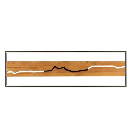 Brilliant - Lámpara de techo LED regulable THUNDER LED/42W/230V, acabado pino