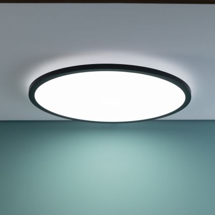 Brilliant - Luminaria de techo LED regulable TUCO LED/33W/230V 3000-6500K Ø 50 cm negra + mando a distancia