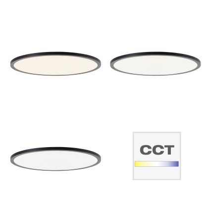 Brilliant - Luminaria de techo LED regulable TUCO LED/33W/230V 3000-6500K Ø 50 cm negra + mando a distancia