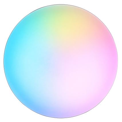 Brilliant - Luminaria de techo LED RGBW regulable LIVIO LED/20W/230V 3000-6500K diámetro 38,5 cm negro + mando a distancia